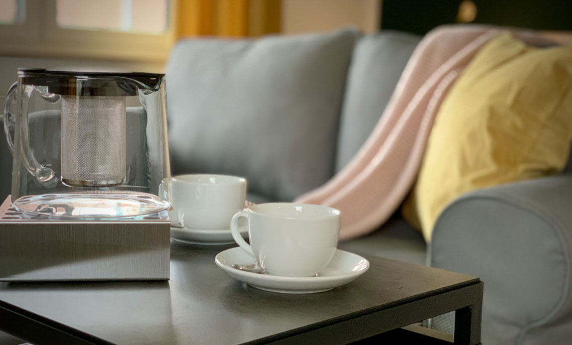 Wohnbereich der Ferienwohnung 'GROSSE PAUSE!' in Cölbe bei Marburg