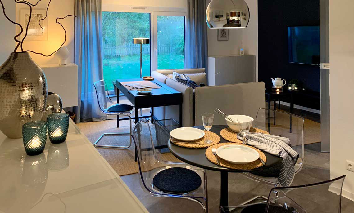 Wohnbereich der Ferienwohnung 'kleine auszeit.' in Cölbe bei Marburg